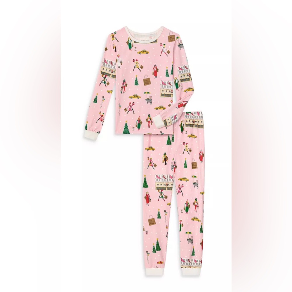 BedHead Pink Festive Kids Pajama Set
